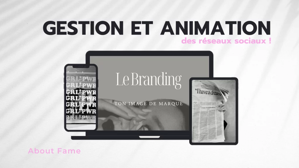branding et gestion et animation des réseaux sociaux