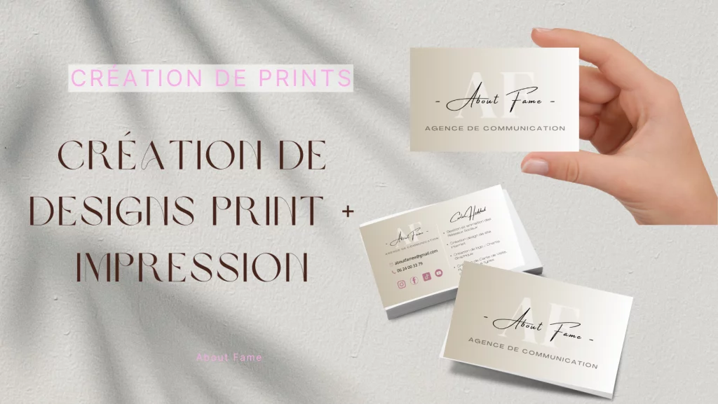 création de design print et impression